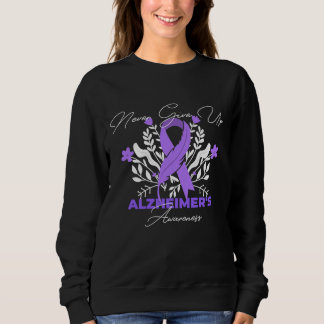 Alzheimer's Ribbon Fight Dementia Awareness Sweatshirt