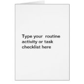 Alzheimer's Routine Activity Checklist Template (Front)
