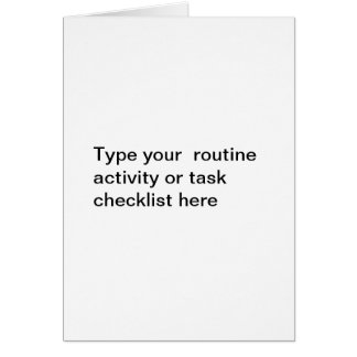 Alzheimer's Routine Activity Checklist Template