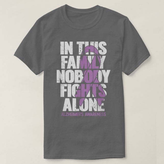 Alzheimers Shirt American Flag End Alz Alzheimer's (Design Front)