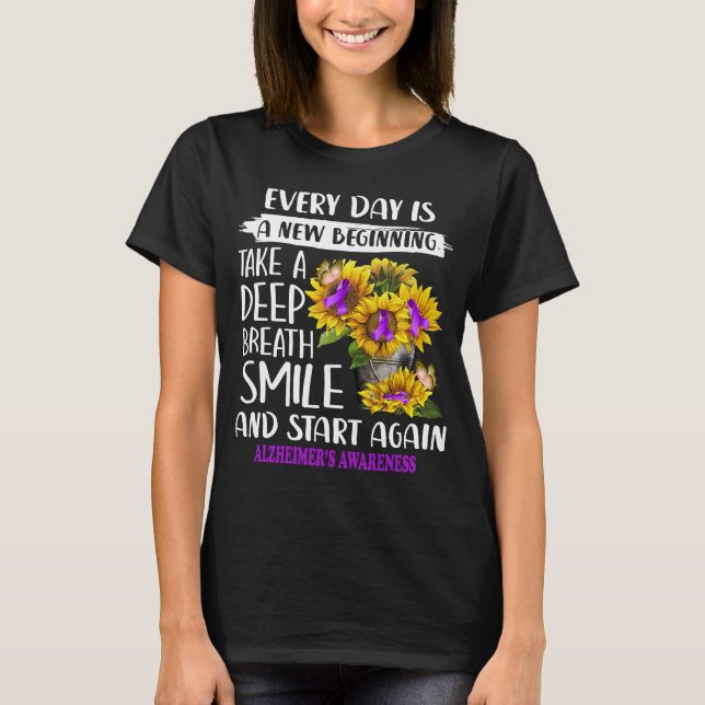 Alzheimer's sunflower T-Shirt (Front)
