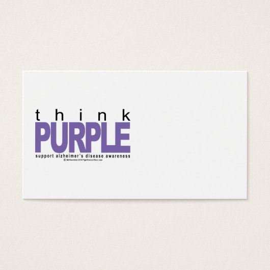Alzheimers THINK Purple (Front)