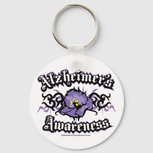 Alzheimers Tribal Violet Keychain