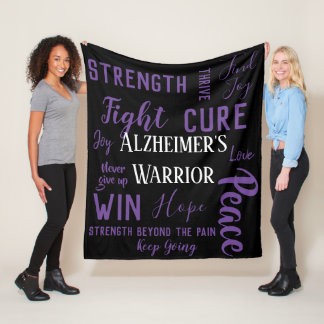Alzheimer's Warrior blanket