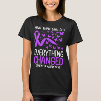 Alzheimers Warrior Ribbon Fight Dementia Awareness T-Shirt