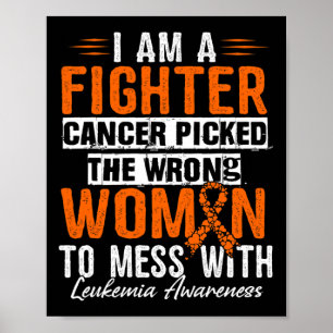 Am A Fighter Leukemia Awareness 1 Poster