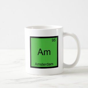 Am - Amsterdam Funny Chemistry Element Symbol Tee Coffee Mug