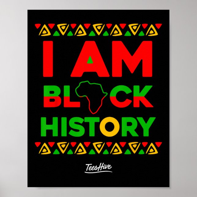 Am Black History Afrocentric African American  Poster (Front)