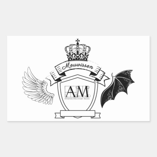AM Bookplate _ Black Banner Crown