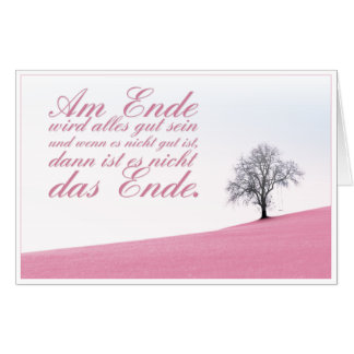 Am Ende wird alles gut sein Card