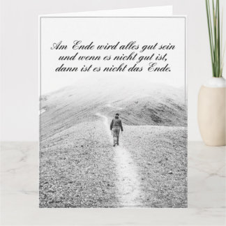 Am Ende wird alles gut sein Card