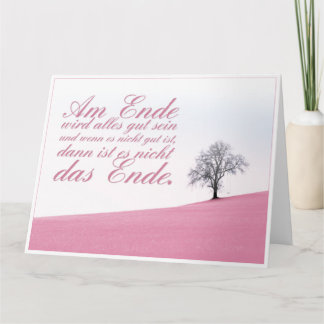 Am Ende wird alles gut sein Card