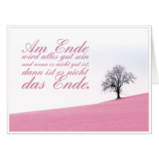 Am Ende wird alles gut sein Card