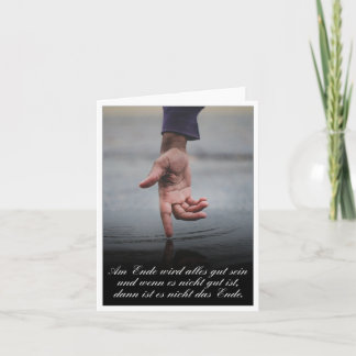 Am Ende wird alles gut sein Card