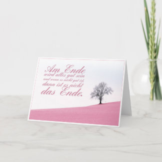 Am Ende wird alles gut sein Card