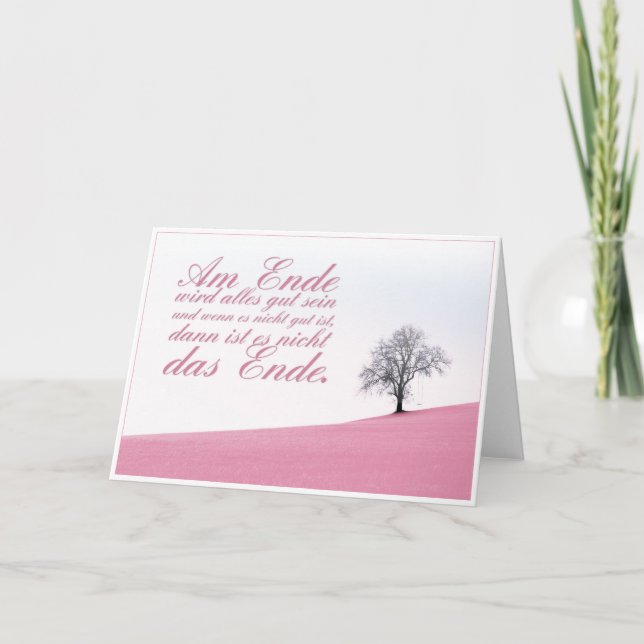 Am Ende wird alles gut sein Card (Front)