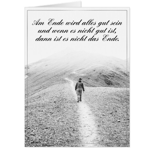 Am Ende wird alles gut sein Card (Front)