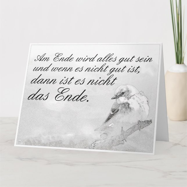 Am Ende wird alles gut sein Card (Front)