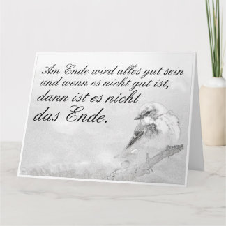 Am Ende wird alles gut sein Card
