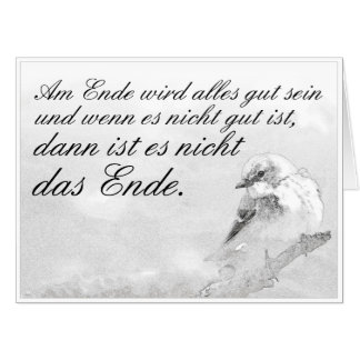 Am Ende wird alles gut sein Card