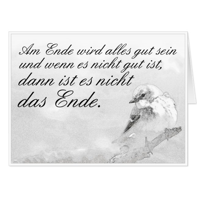 Am Ende wird alles gut sein Card (Front Horizontal)