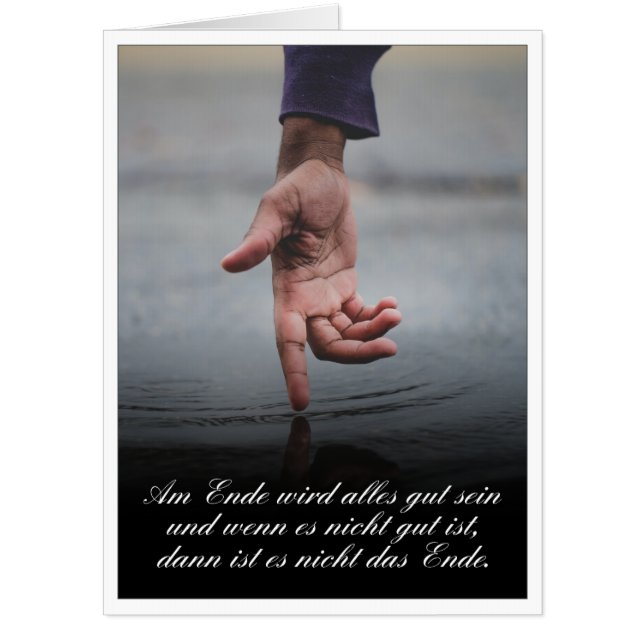 Am Ende wird alles gut sein Card (Front)