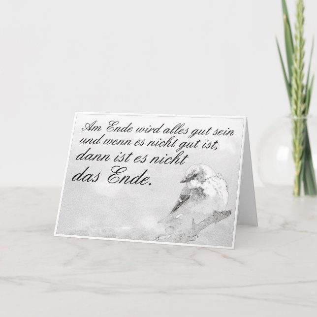 Am Ende wird alles gut sein Card (Front)