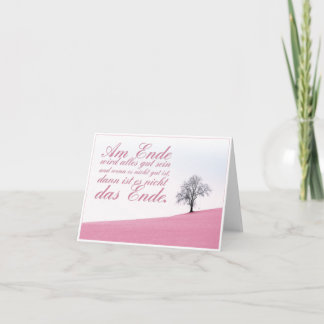 Am Ende wird alles gut sein Card