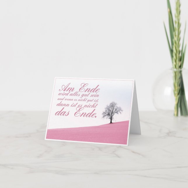 Am Ende wird alles gut sein Card (Front)