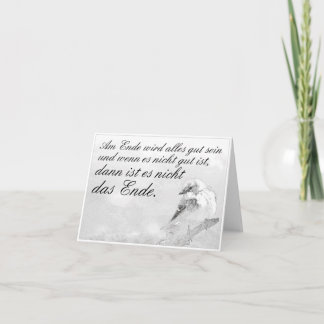 Am Ende wird alles gut sein Card