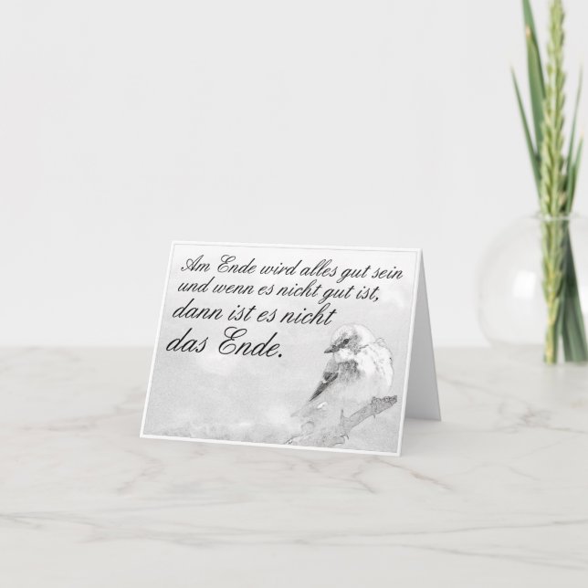 Am Ende wird alles gut sein Card (Front)