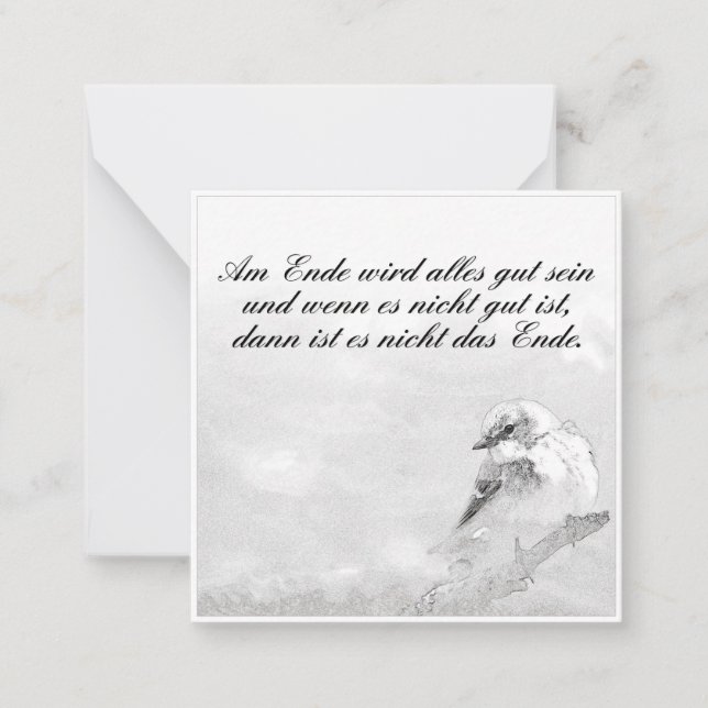 Am Ende wird alles gut sein Note Card (Front)