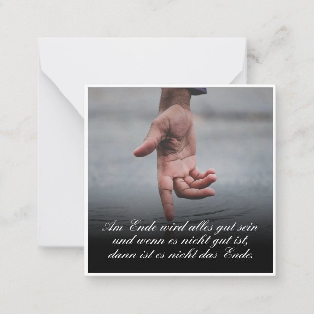 Am Ende wird alles gut sein Note Card (Front)