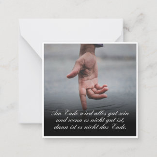 Am Ende wird alles gut sein Note Card