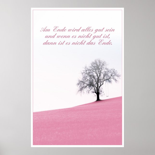 Am Ende wird alles gut sein Poster (Front)