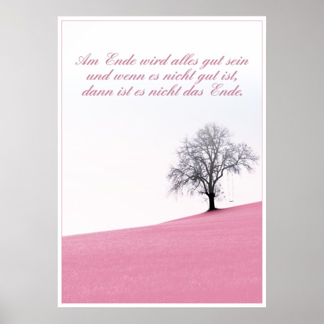 Am Ende wird alles gut sein Poster (Front)