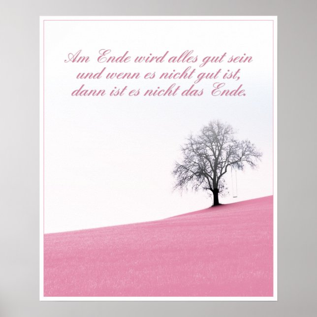 Am Ende wird alles gut sein Poster (Front)
