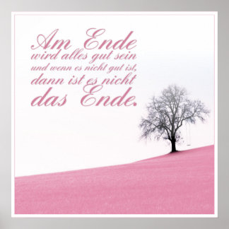 Am Ende wird alles gut sein Poster