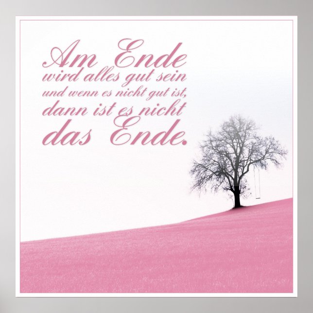 Am Ende wird alles gut sein Poster (Front)