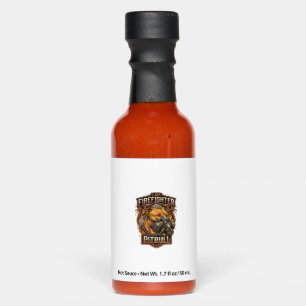 Am Firefighter Pitbull Dog Gas Mask Shield Hot Sauces