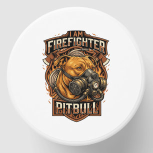 Am Firefighter Pitbull Dog Gas Mask Shield Mini Candle Favors