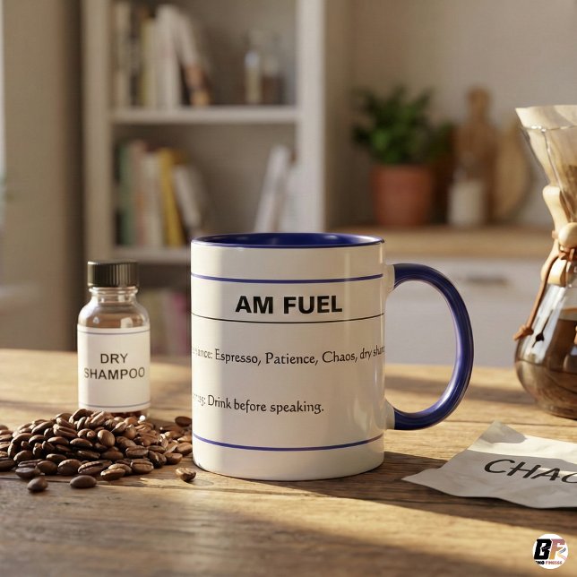 AM Fuel Funny Ingredients Sarcastic Morning Mug (Creator Uploaded)