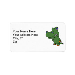 AM- Funny Gator Address Labels