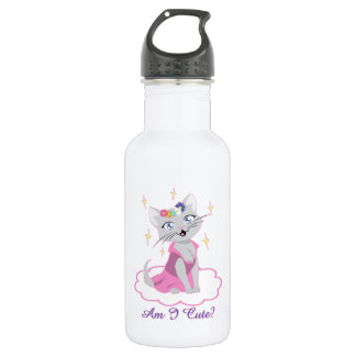 Am I Cute? Stainless Steel Water Bottle