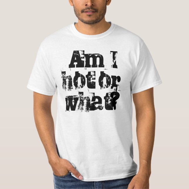Am I hot or what? t-shirt (Front)