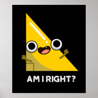 Am I Right Funny Right Angle Pun Dark BG
