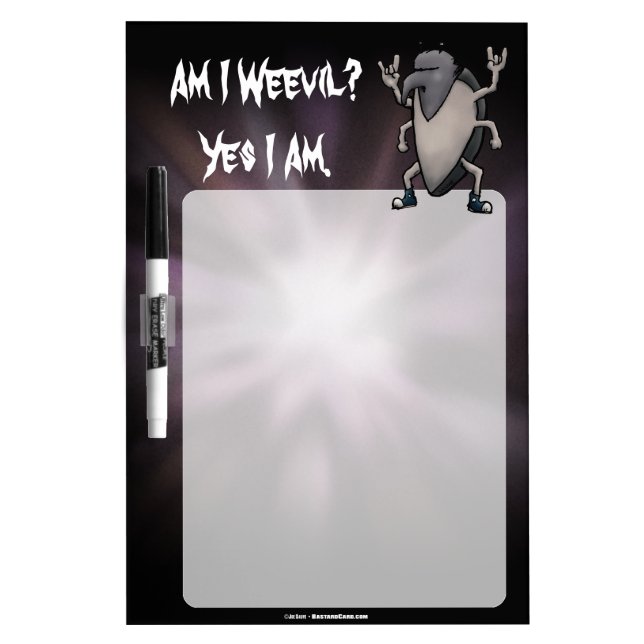 Am I Weevil Heavy Metal Cartoon Dry-Erase Board (Front)