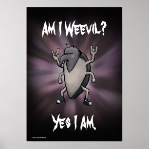 Am I Weevil Heavy Metal Cartoon Poster