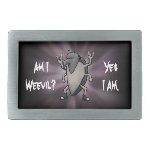 Am I Weevil Heavy Metal Cartoon Rectangular Belt Buckle