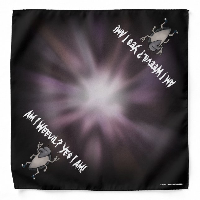 Am I Weevil - Heavy Metal Dual Corner Design Bandana (Front)